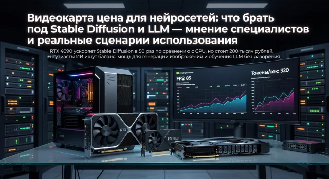 Видеокарта цена для нейросетей: что брать под Stable Diffusion и LLM — мнение специалистов и реальные сценарии использования